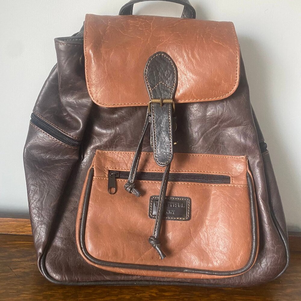 Beautiful Italy Brand Brown Purse / Backpack